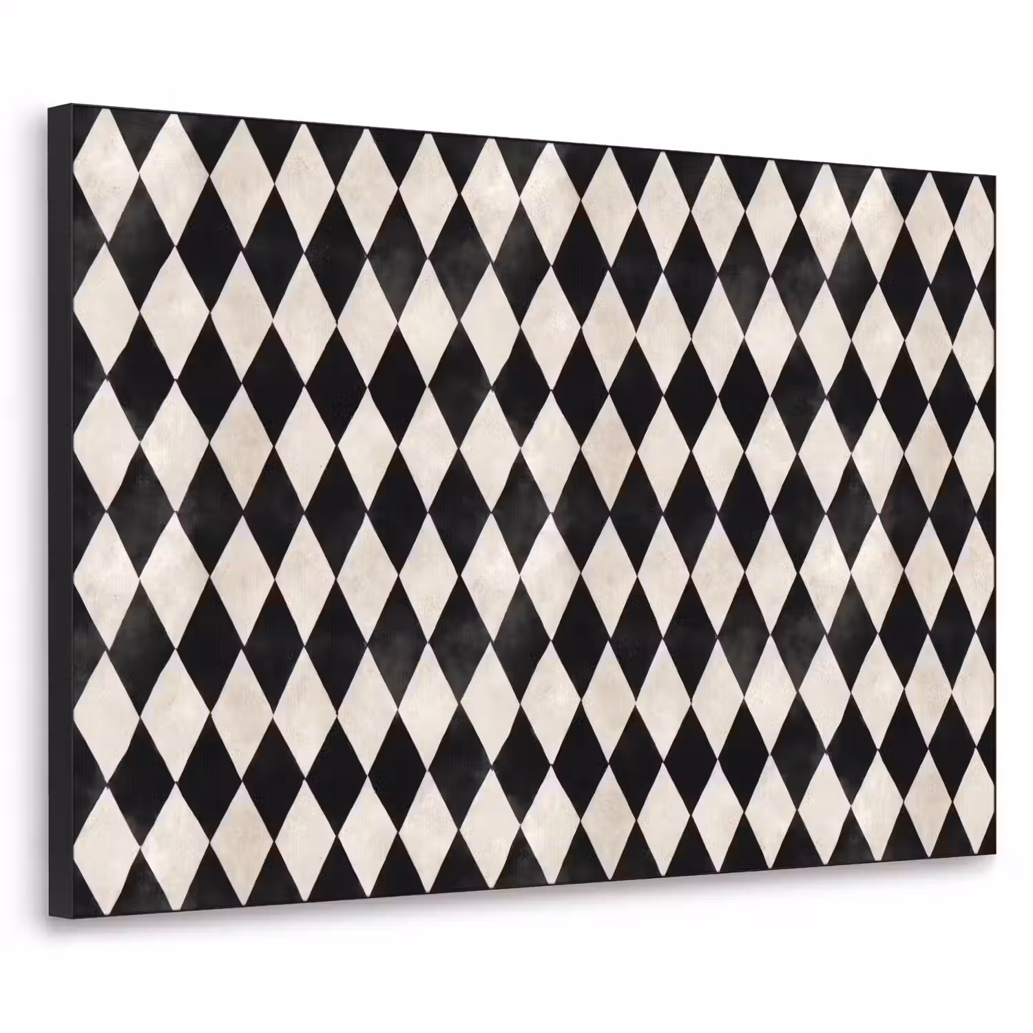 Klassiek - Patroon - Zwart Textielframe zwart klein 947 -3d