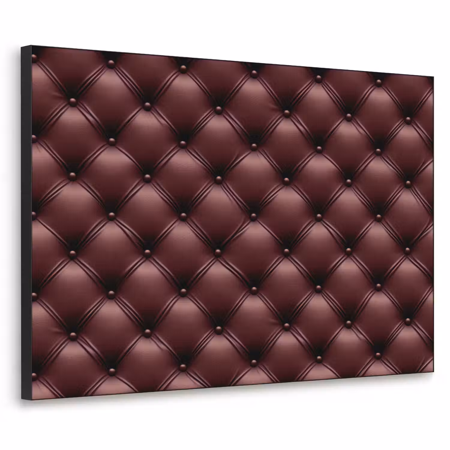 Leer - Patroon - Bordeaux Textielframe zwart klein 947 -3d