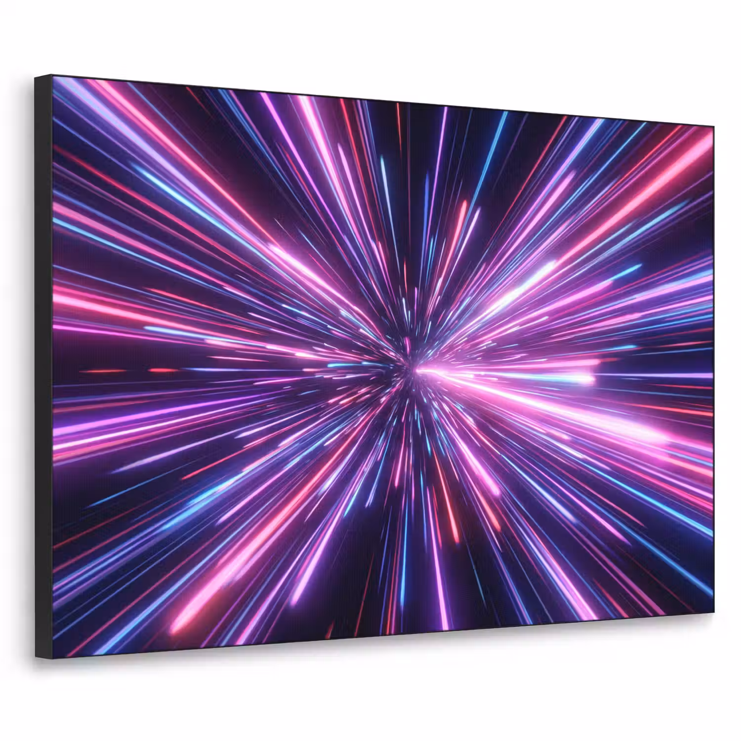 Lichtsnelheid - Ruimte - Roze - Paars Textielframe zwart klein -3d
