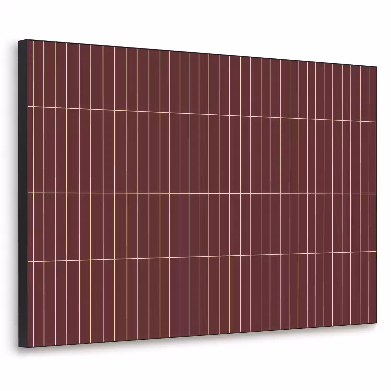 Lijnen - Patroon - Bordeaux Textielframe zwart klein 947 -3d