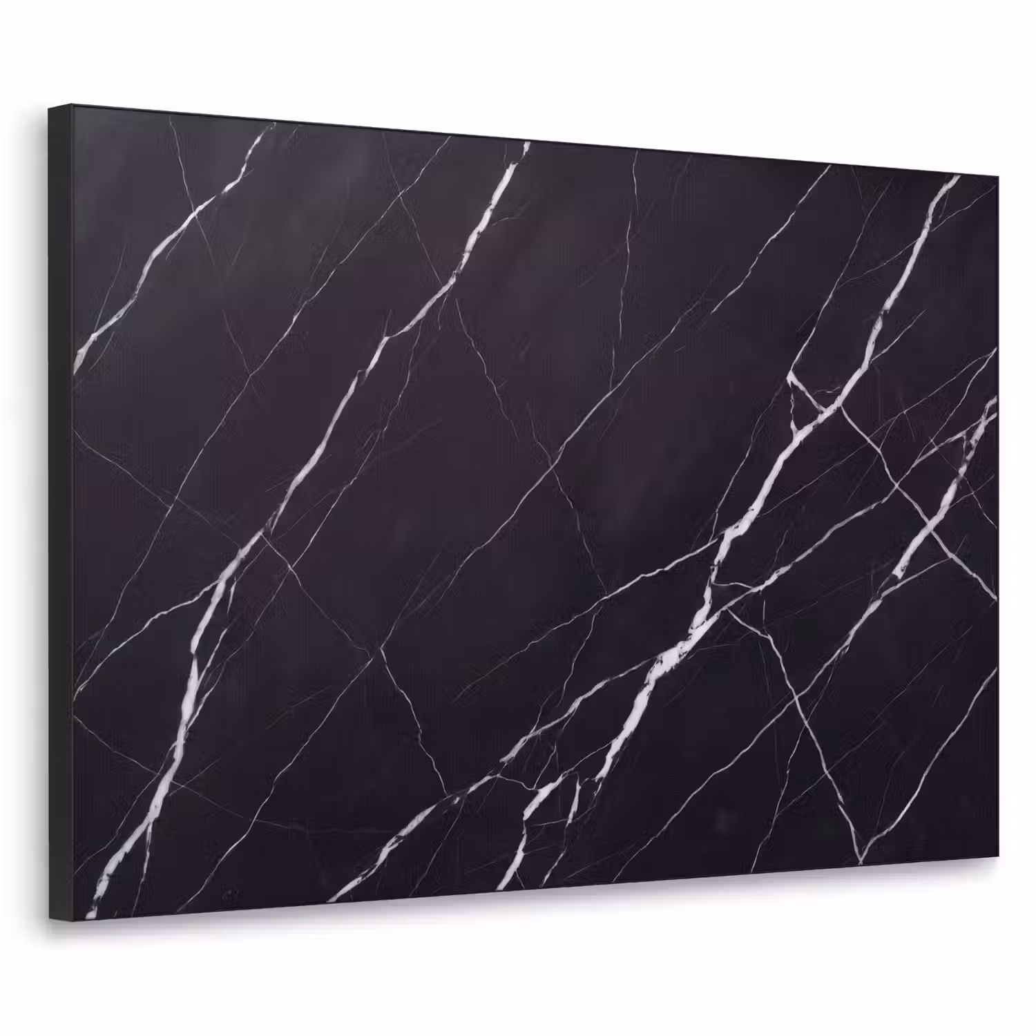 Marmer - Patroon - Abstract - Modern - Zwart Textielframe zwart klein -3d
