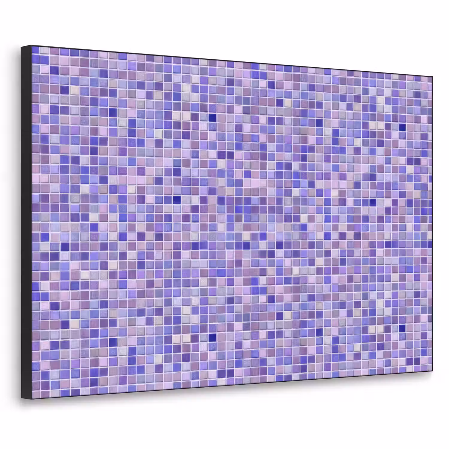 Mozaïek - Tegels - Lila - Amethist Textielframe zwart klein 947 -3d