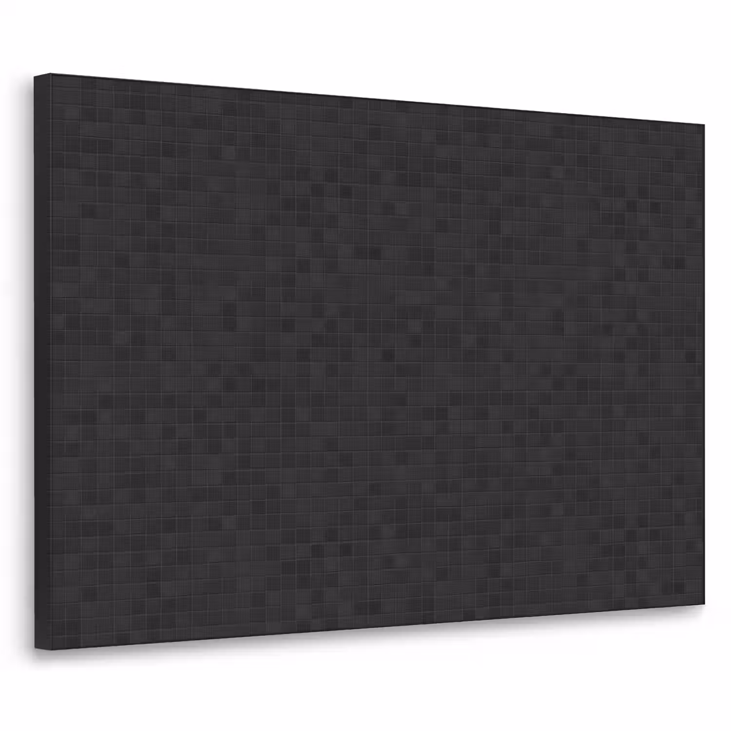 Mozaïek - Patroon - Antraciet - Zwart Textielframe zwart klein 947 -3d