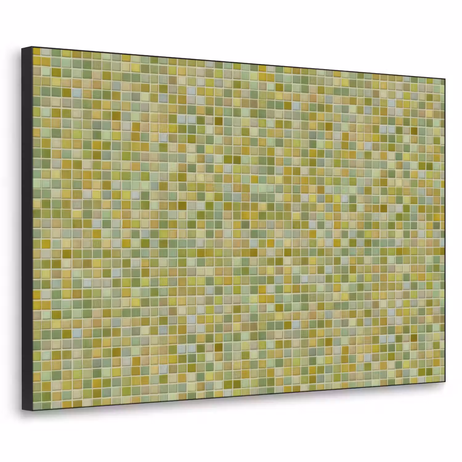 Mozaïek - Patroon - Groen Textielframe zwart klein 947 -3d