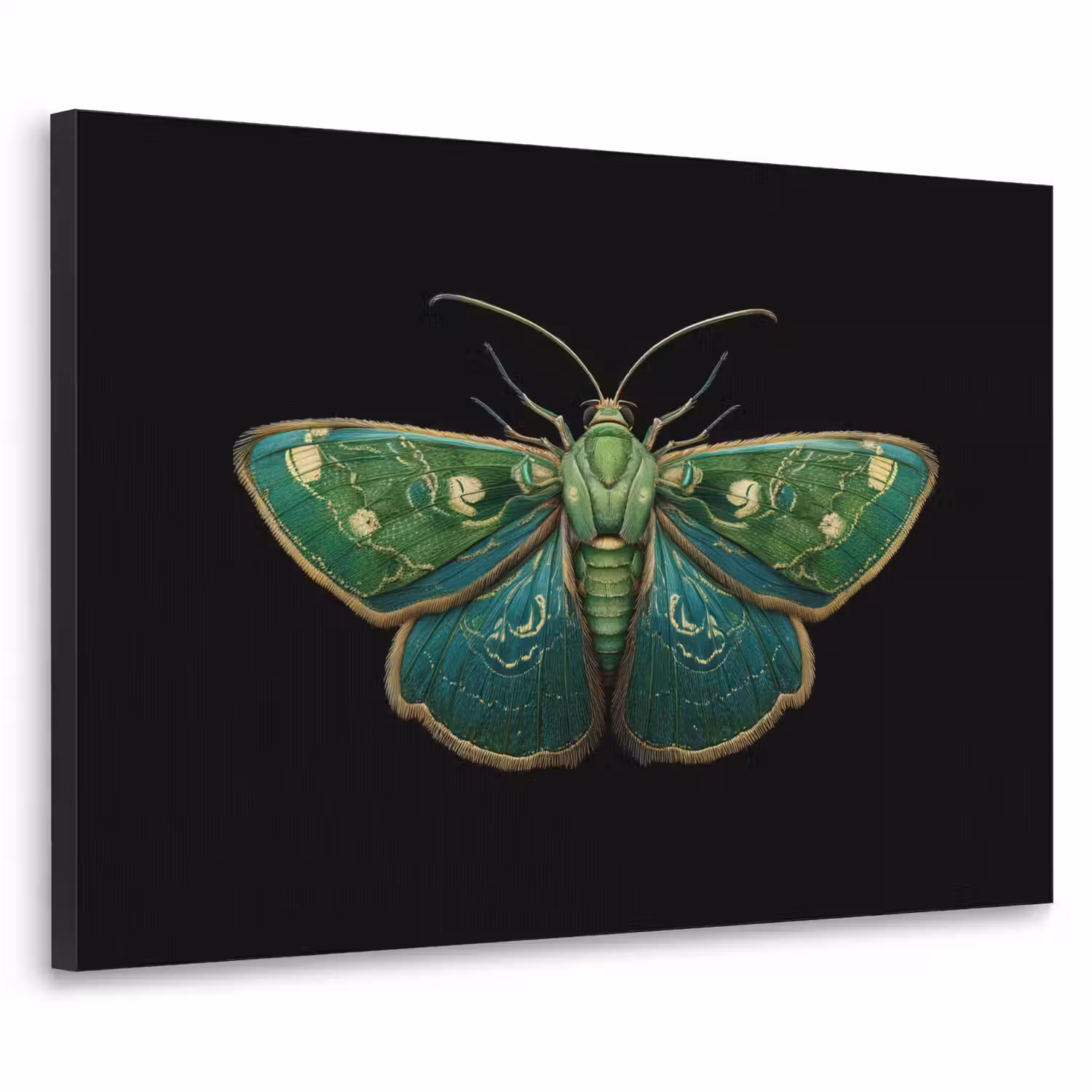 Mot - Levendig - Groen Textielframe - compleet frame klein -3d