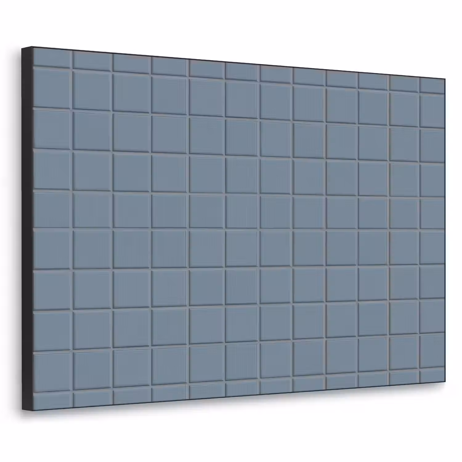 Patroon - Tegel - Blauwgrijs Textielframe zwart klein 947 -3d