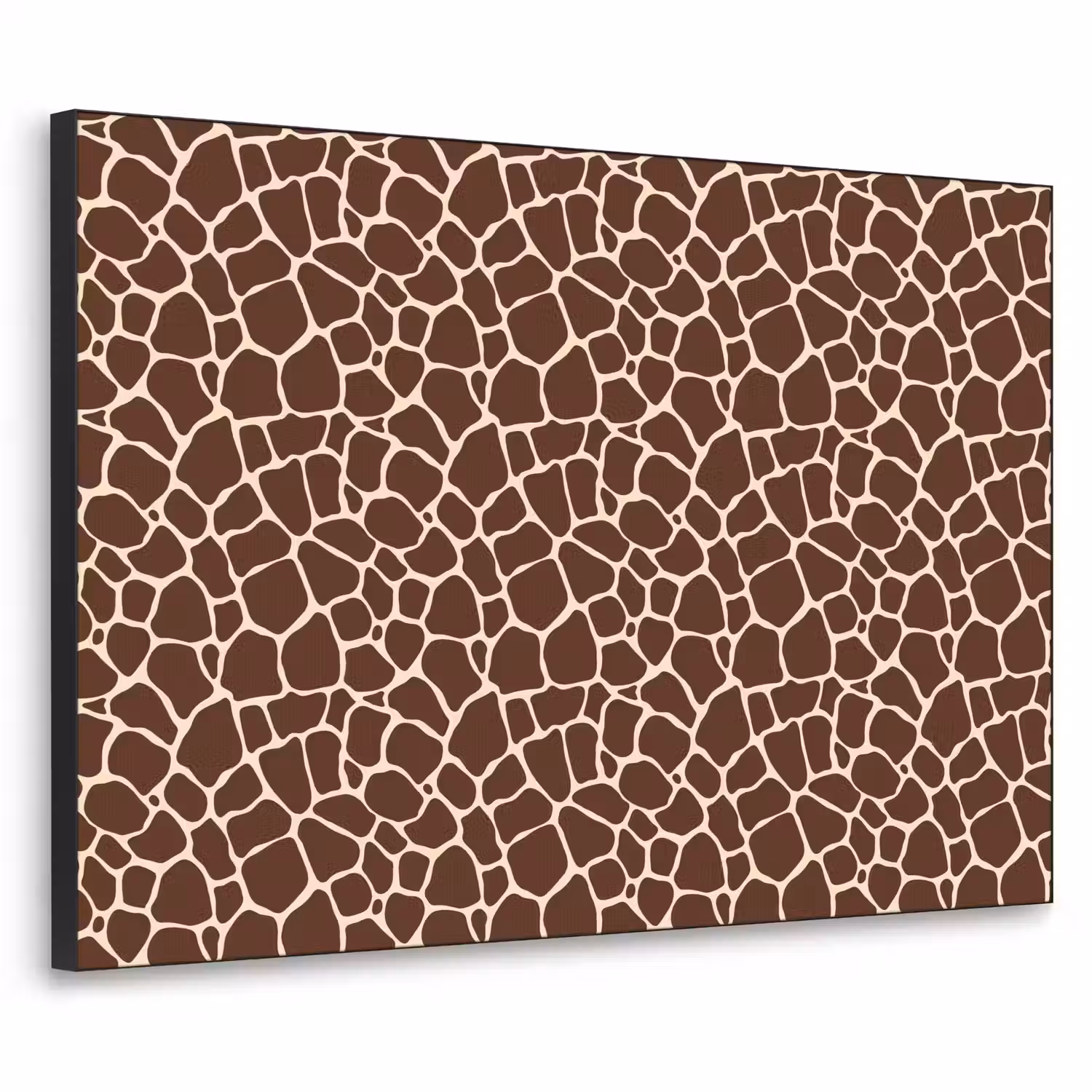 Patroon - Giraf - Bruin Textielframe - compleet frame klein 947 -3d