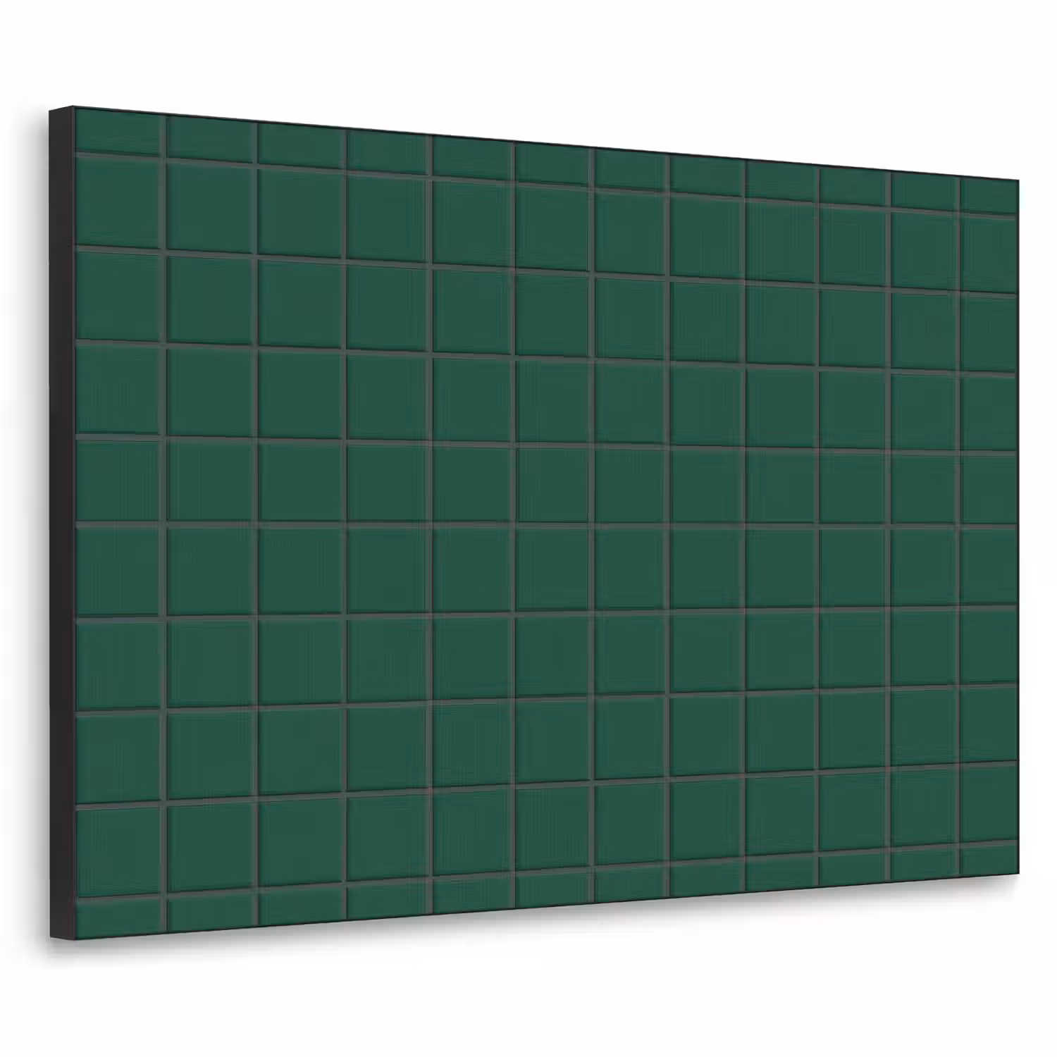 Patroon - Tegels - Dennen - Groen Textielframe zwart klein 947 -3d