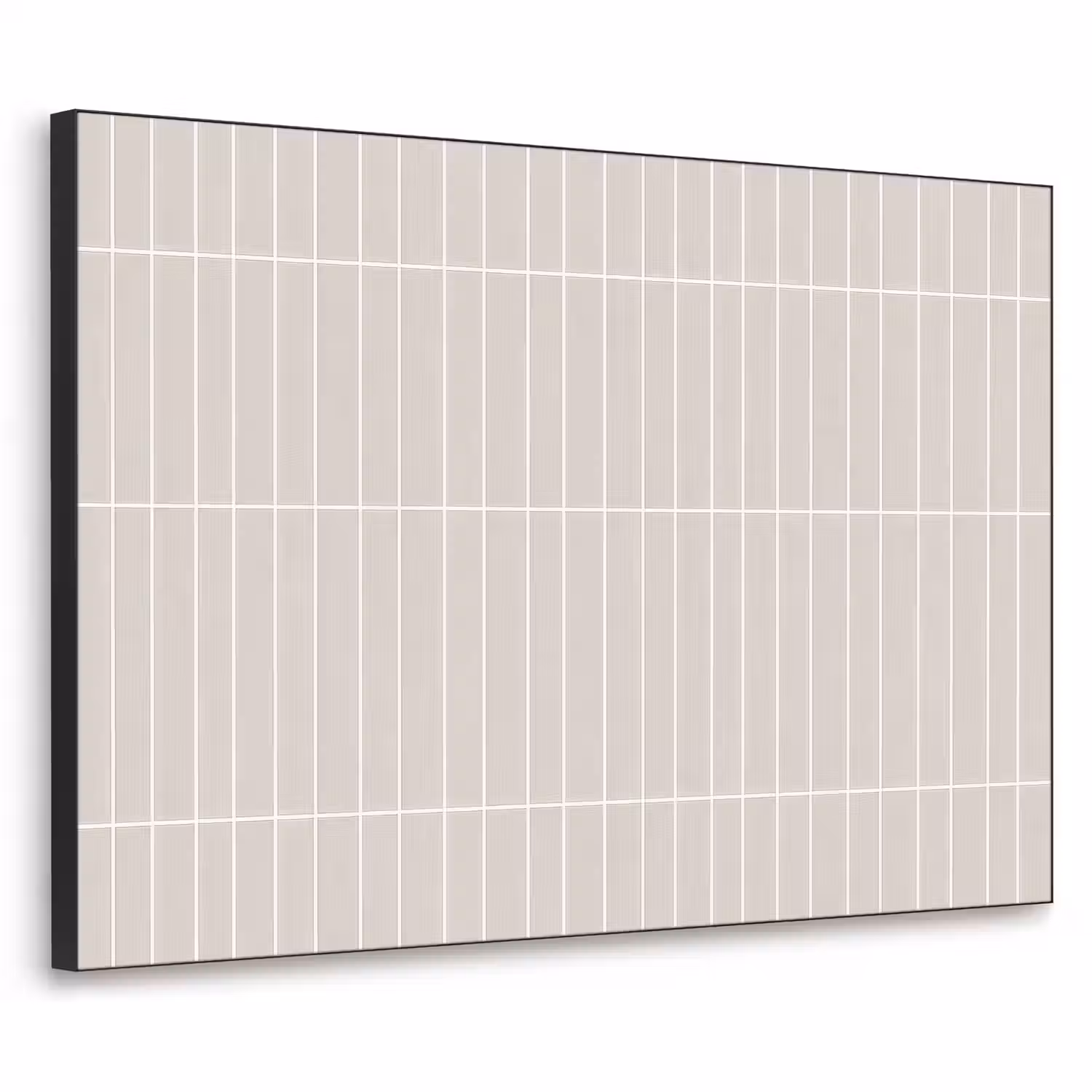 Patroon - Tegels - Zand Textielframe zwart klein 947 -3d