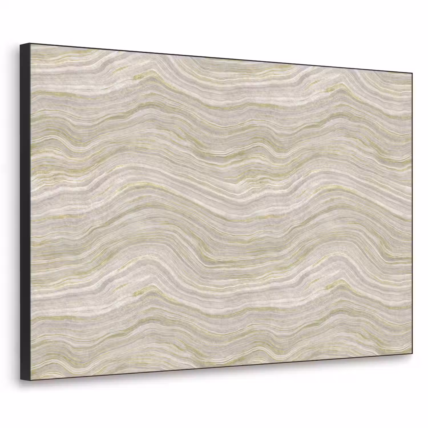 Patroon - Sereen - Groen Textielframe zwart klein 947 -3d