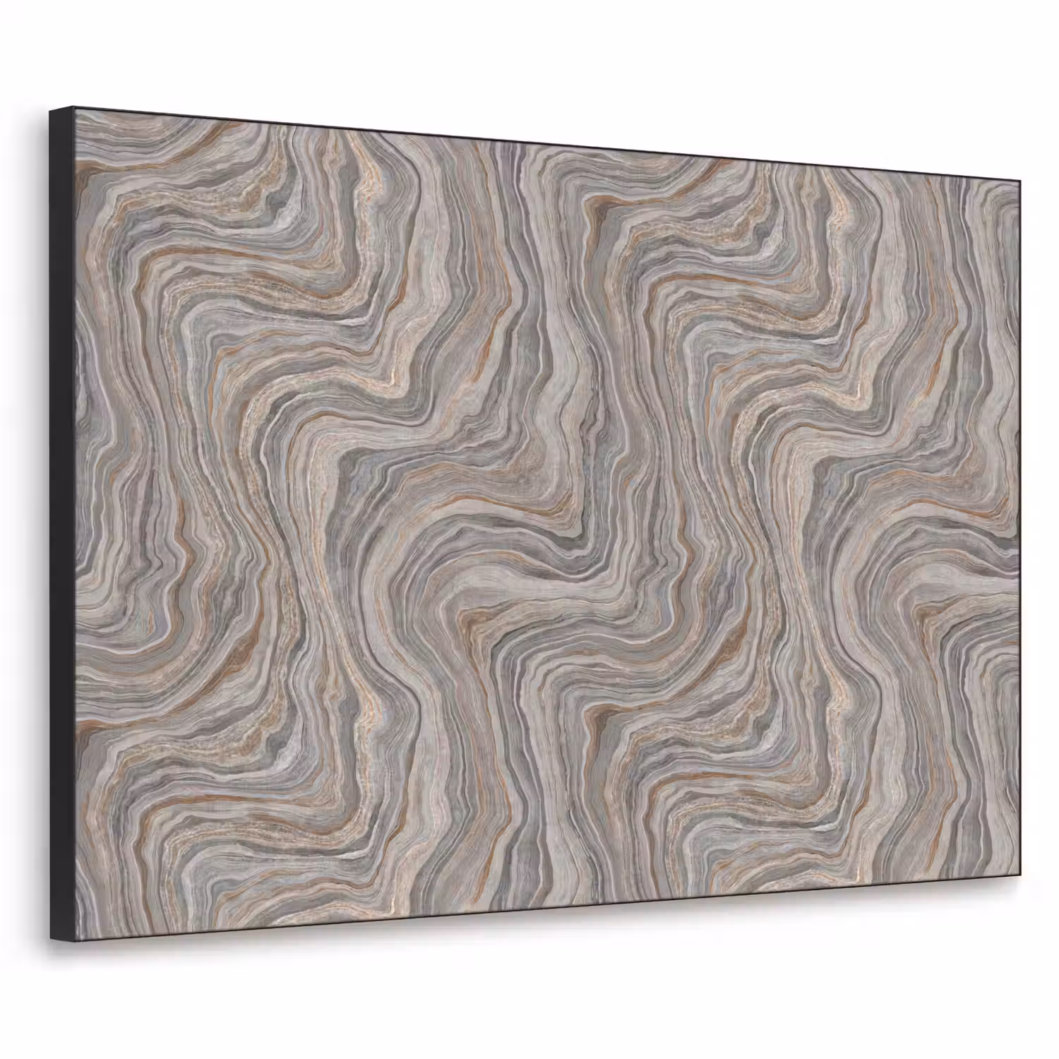 Patroon - Textuur - Grijs Textielframe zwart klein 947 -3d