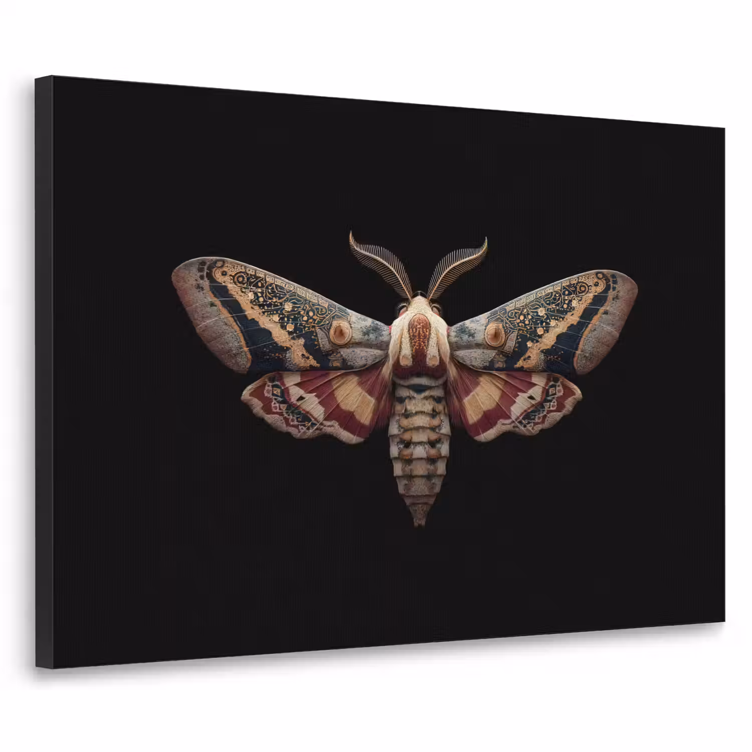 Mot - Oosterse patronen - Sierlijk Textielframe - compleet frame klein -3d