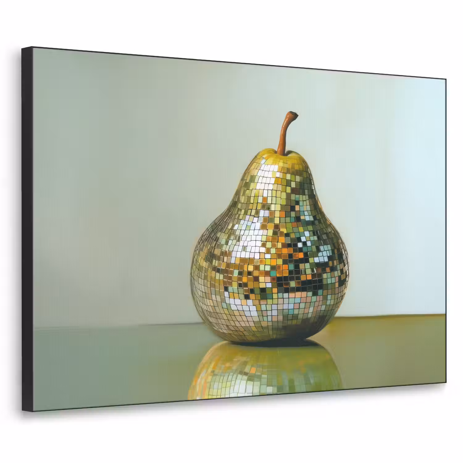 Fruit - Disco - Art - Glitter Textielframe - compleet frame klein -3d