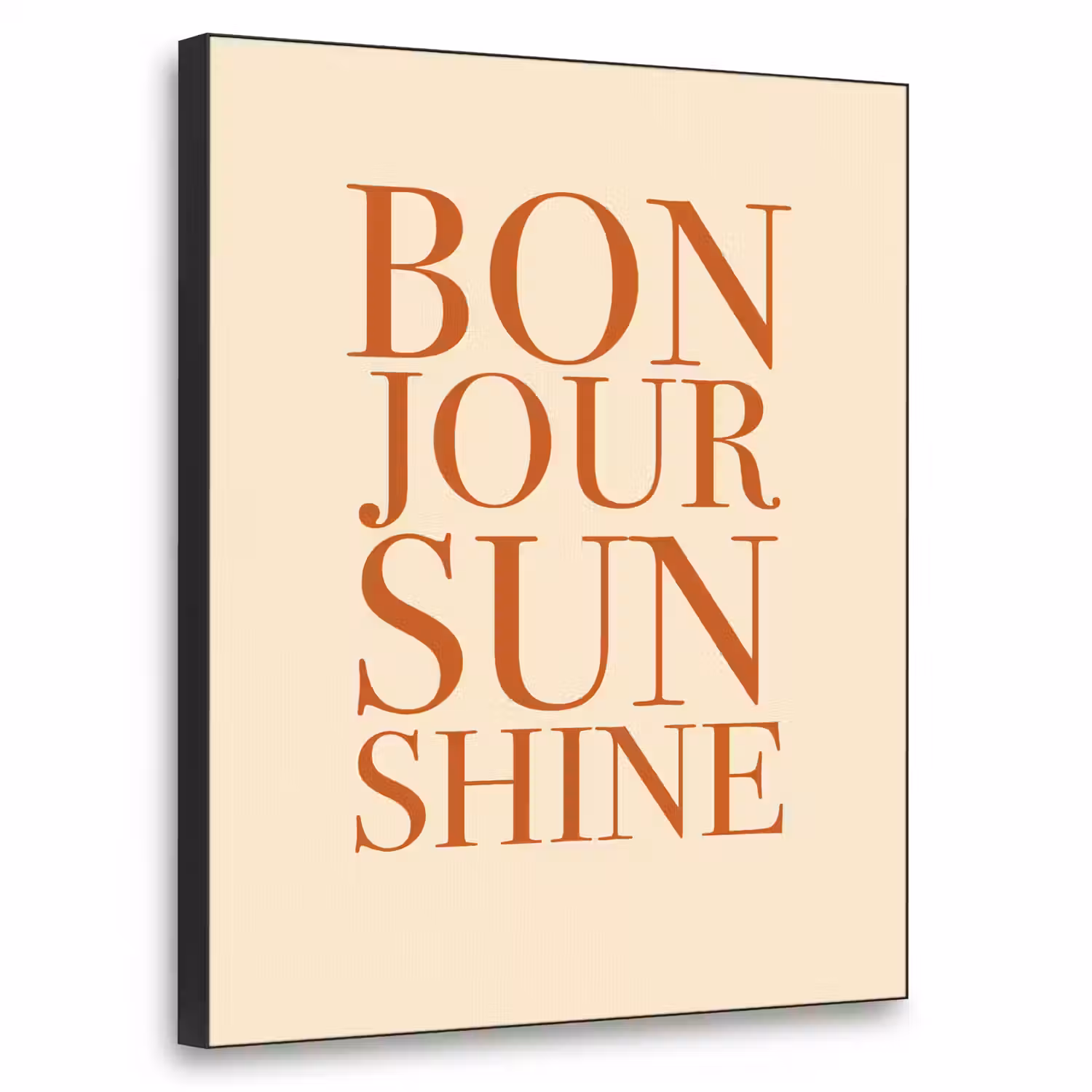 Oranje - Quote - Sun Textielframe - compleet frame klein -3d