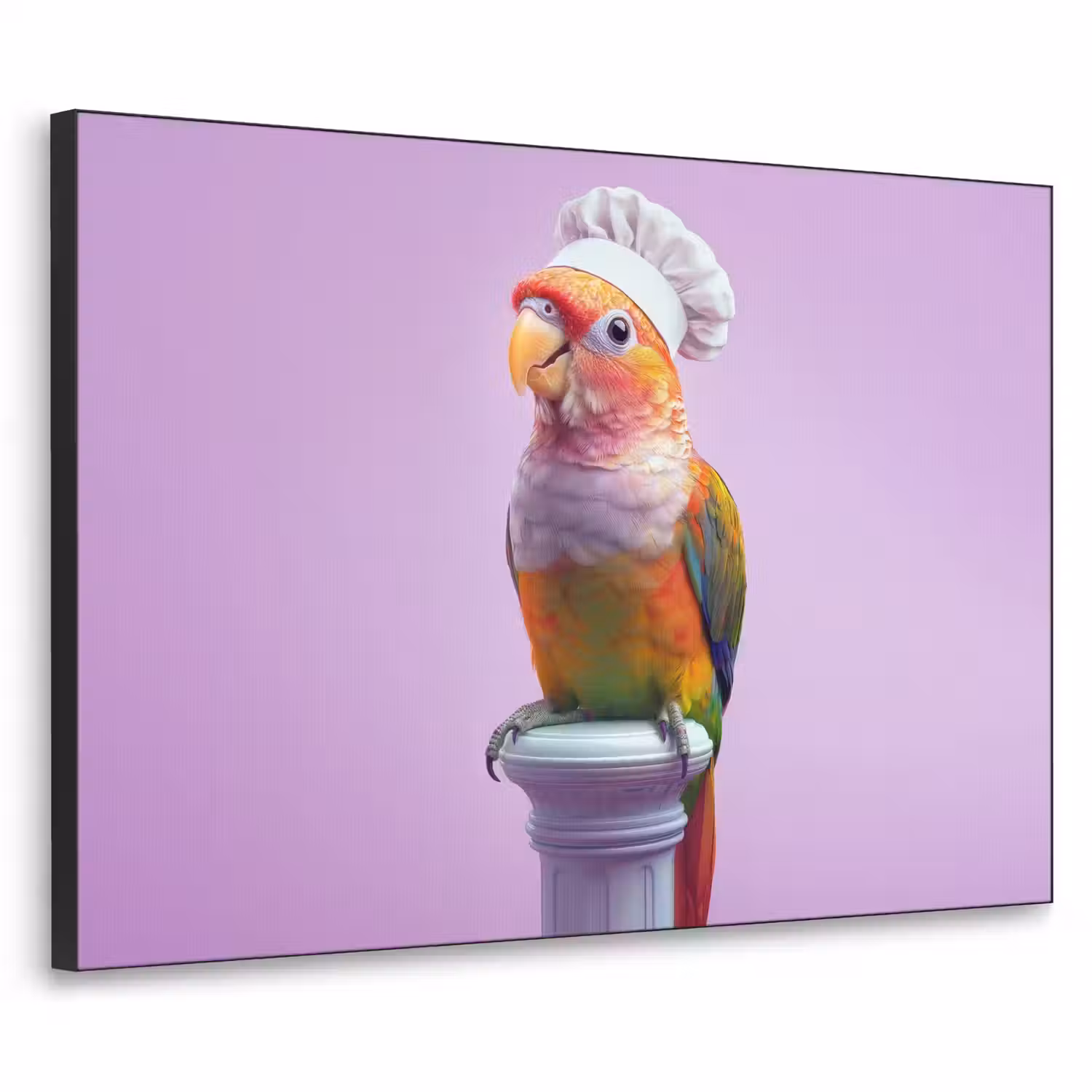 Papegaai - Koksmuts - Pilaar - Vogel Textielframe - compleet frame klein -3d