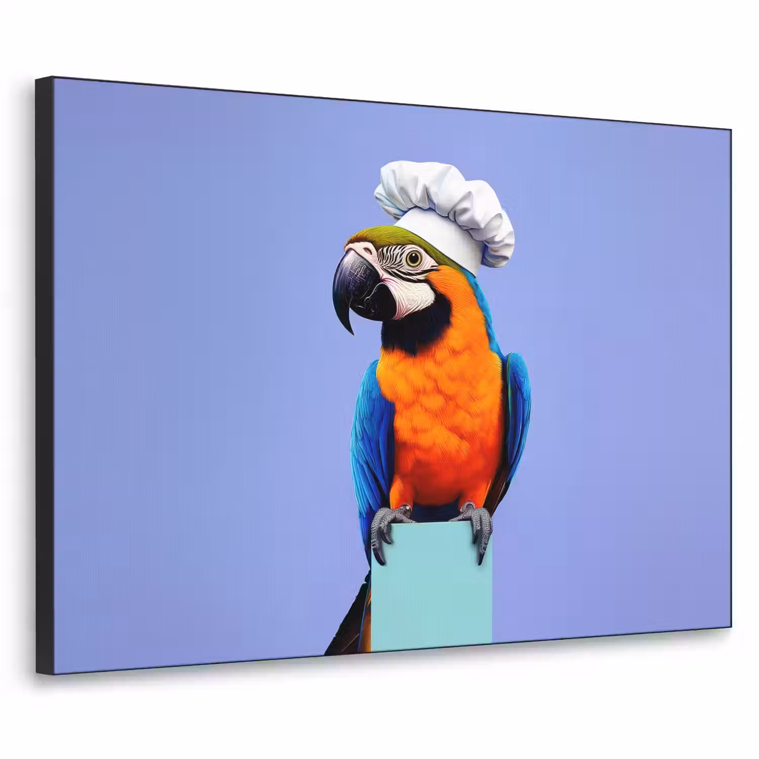 Papegaai - Koksmuts - Vogel - Leuk Textielframe - compleet frame klein -3d