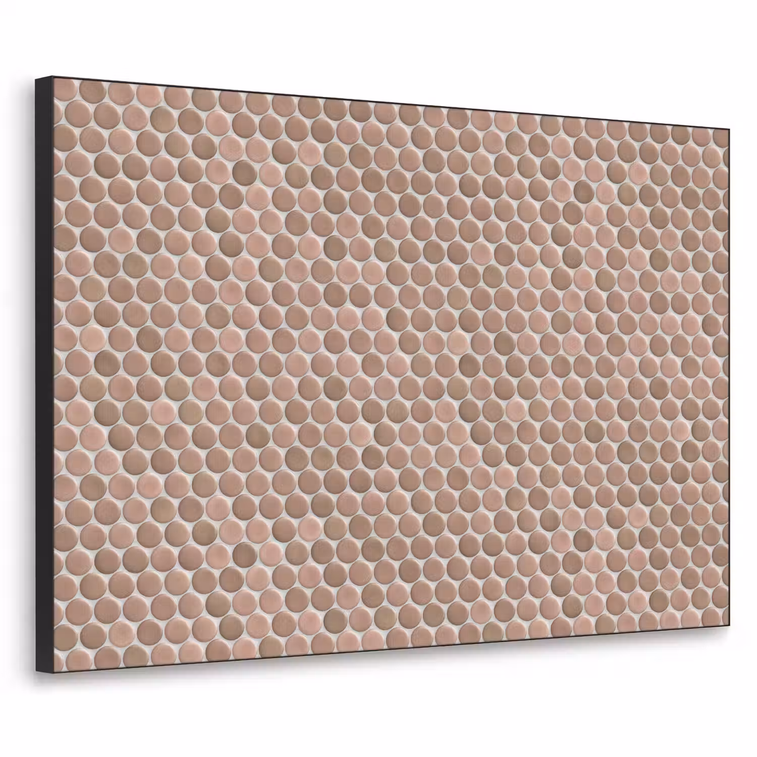 Penny - Mozaïek - Oudroze - Terracotta Textielframe zwart klein 947 -3d