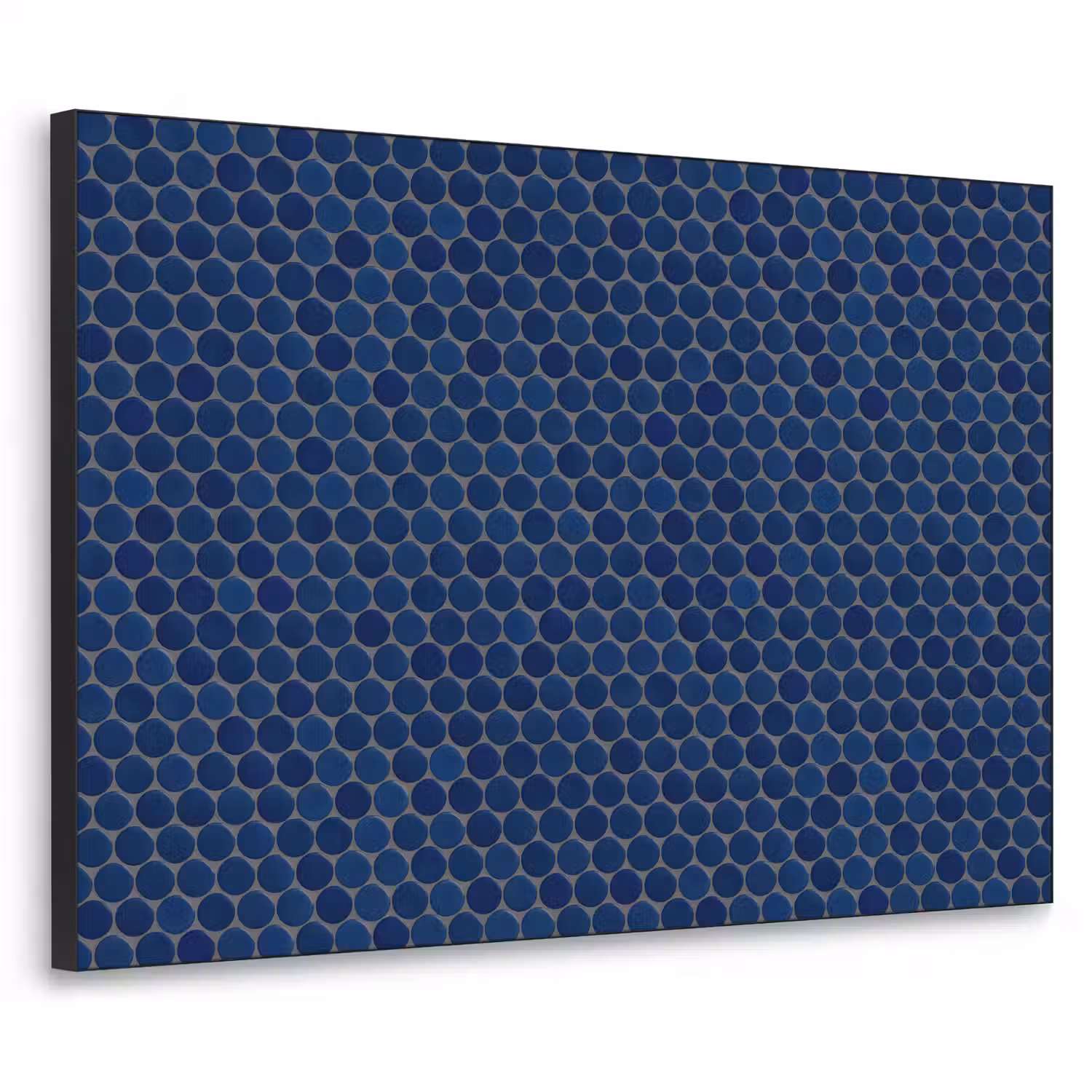 Penny - Mozaïek - Donkerblauw Textielframe zwart klein 947 -3d