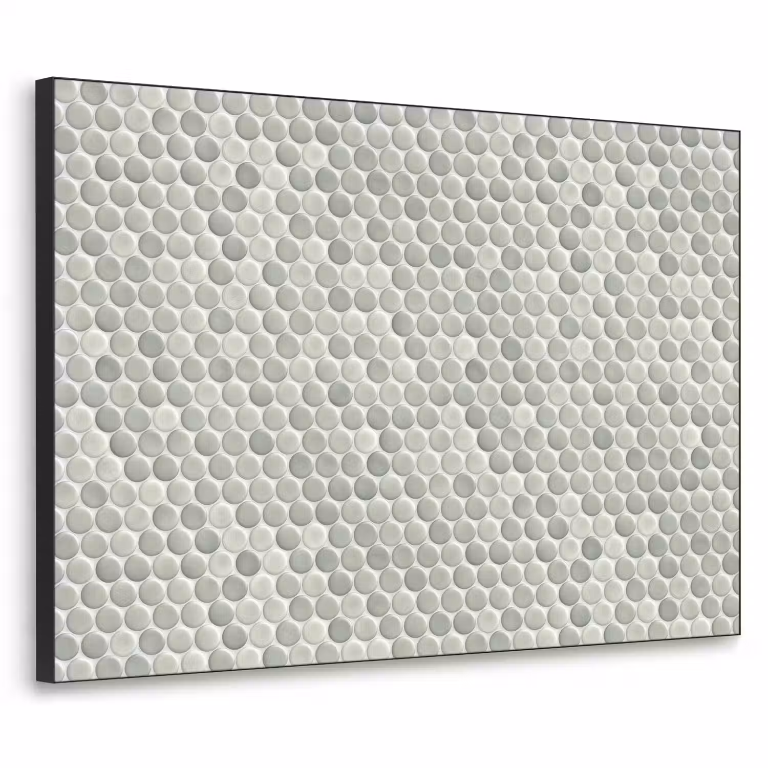 Penny - Mozaïek - Lichtgrijs Textielframe zwart klein 947 -3d