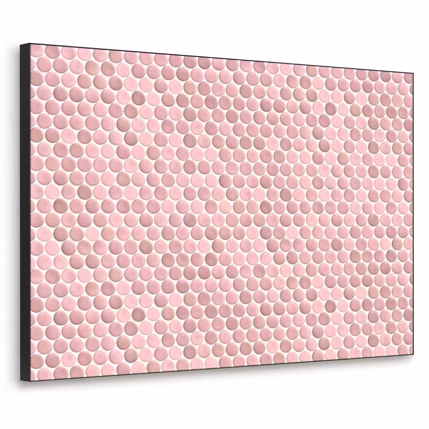 Penny - Mozaïek - Lichtroze Textielframe zwart klein 947 -3d
