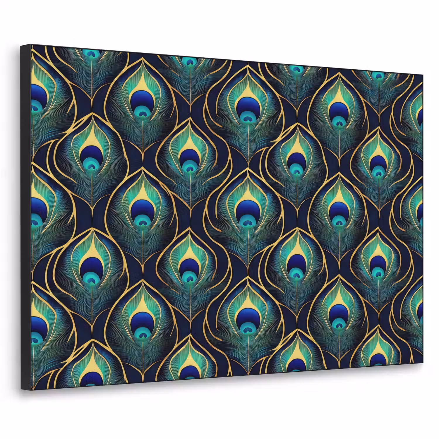 Pauw - Veren - Groen Textielframe zwart klein 947 -3d