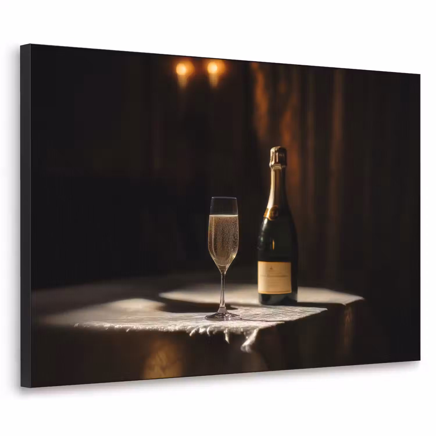 Prosecco - Bubbels - Sfeervol - Drank Textielframe - compleet frame klein -3d