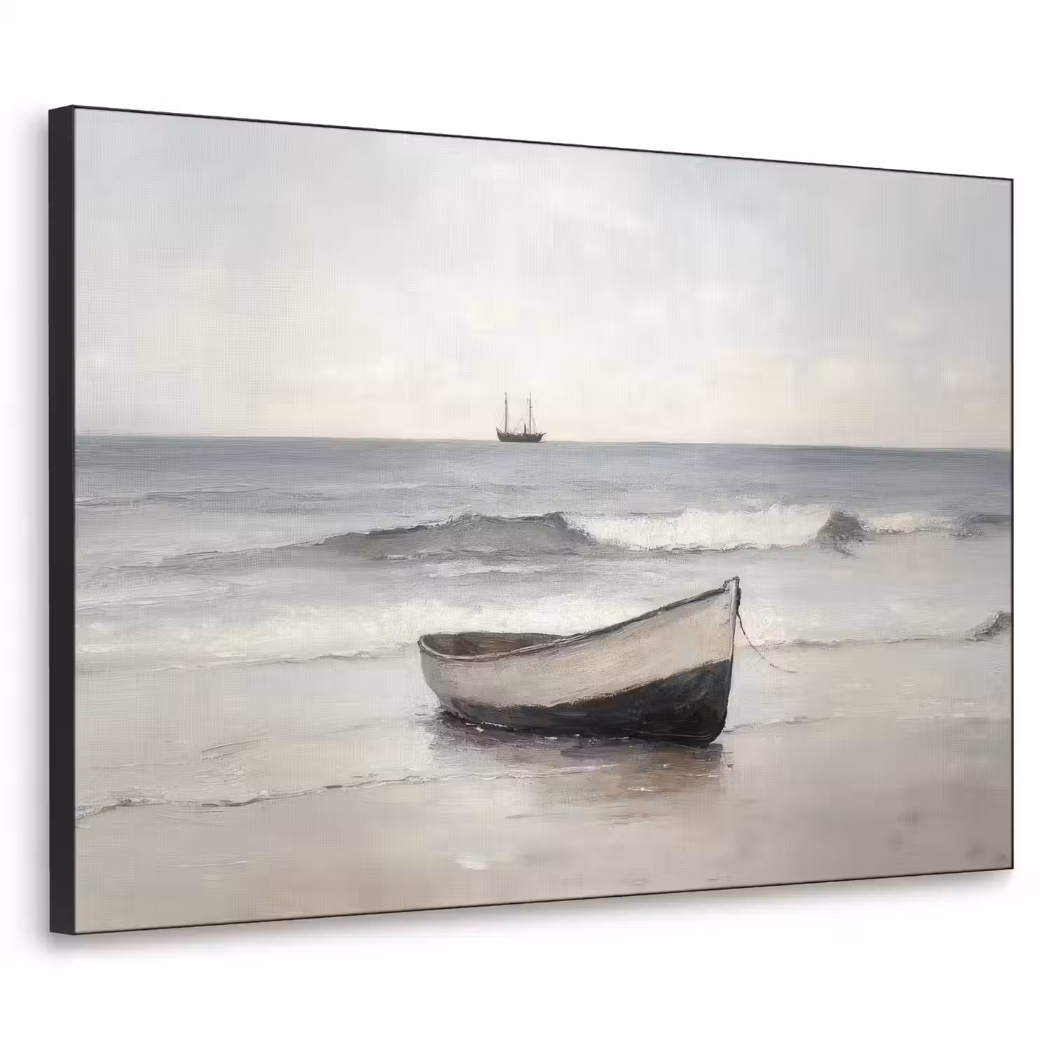 Roeiboot - Zee - Horizon Textielframe - compleet frame klein -3d