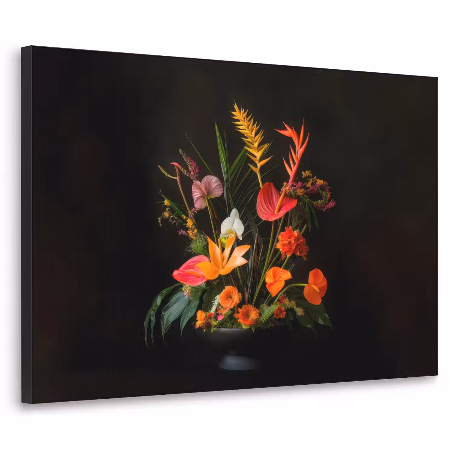 Schaal - Boeket - Bloemen Textielframe - compleet frame klein -3d