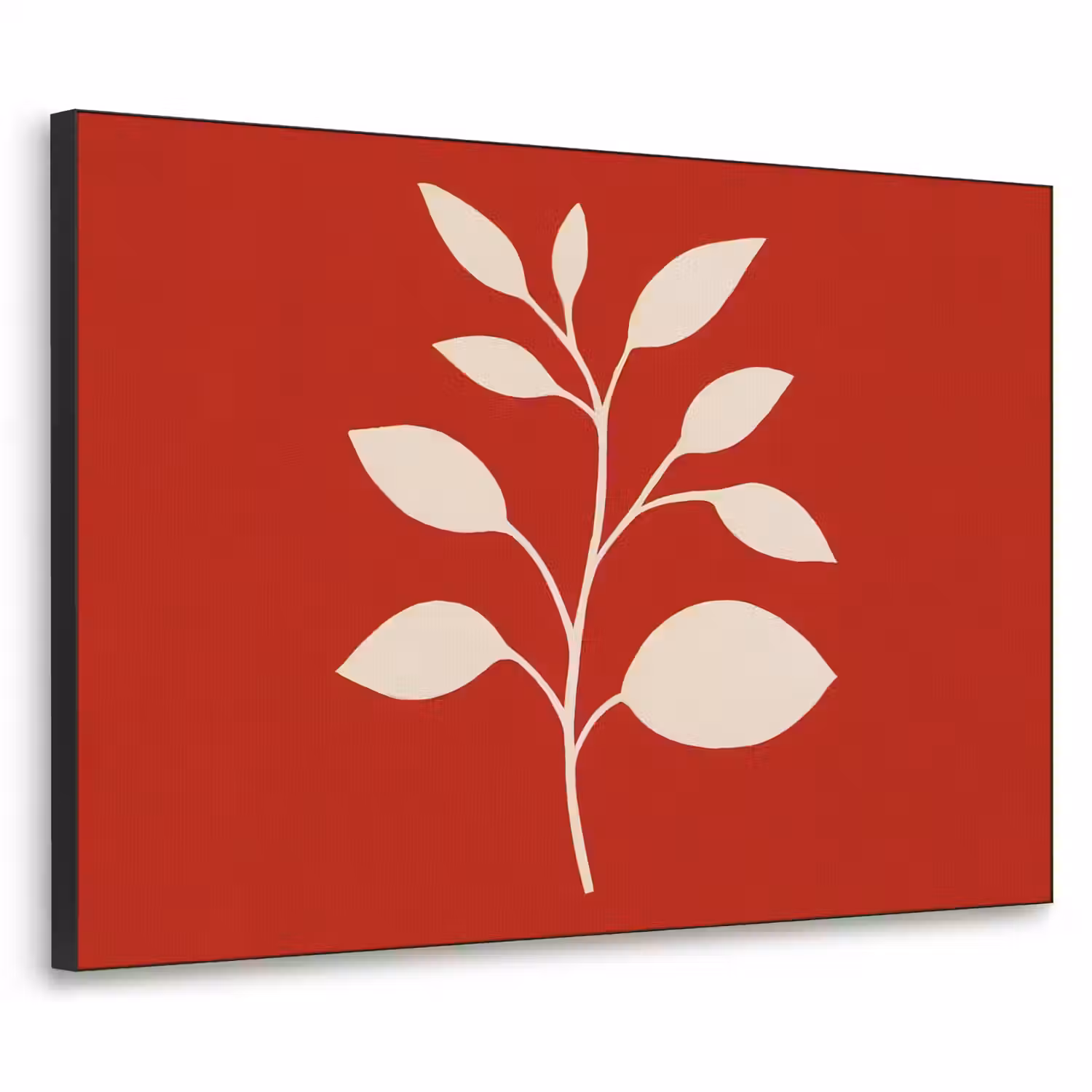 Silhouet - Bladeren - Tak Textielframe - compleet frame klein -3d