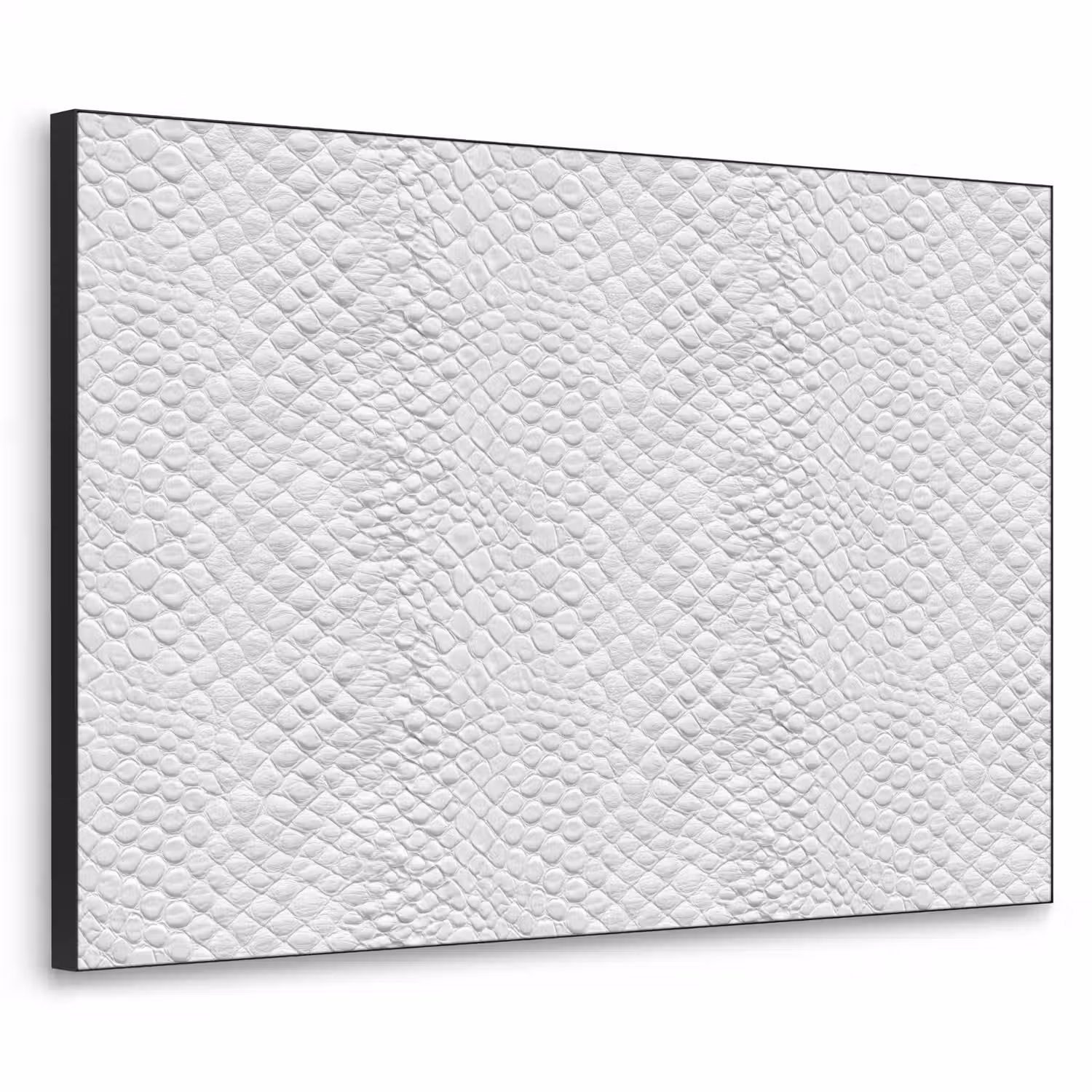 Slang - Patroon - Wit Textielframe zwart klein 947 -3d