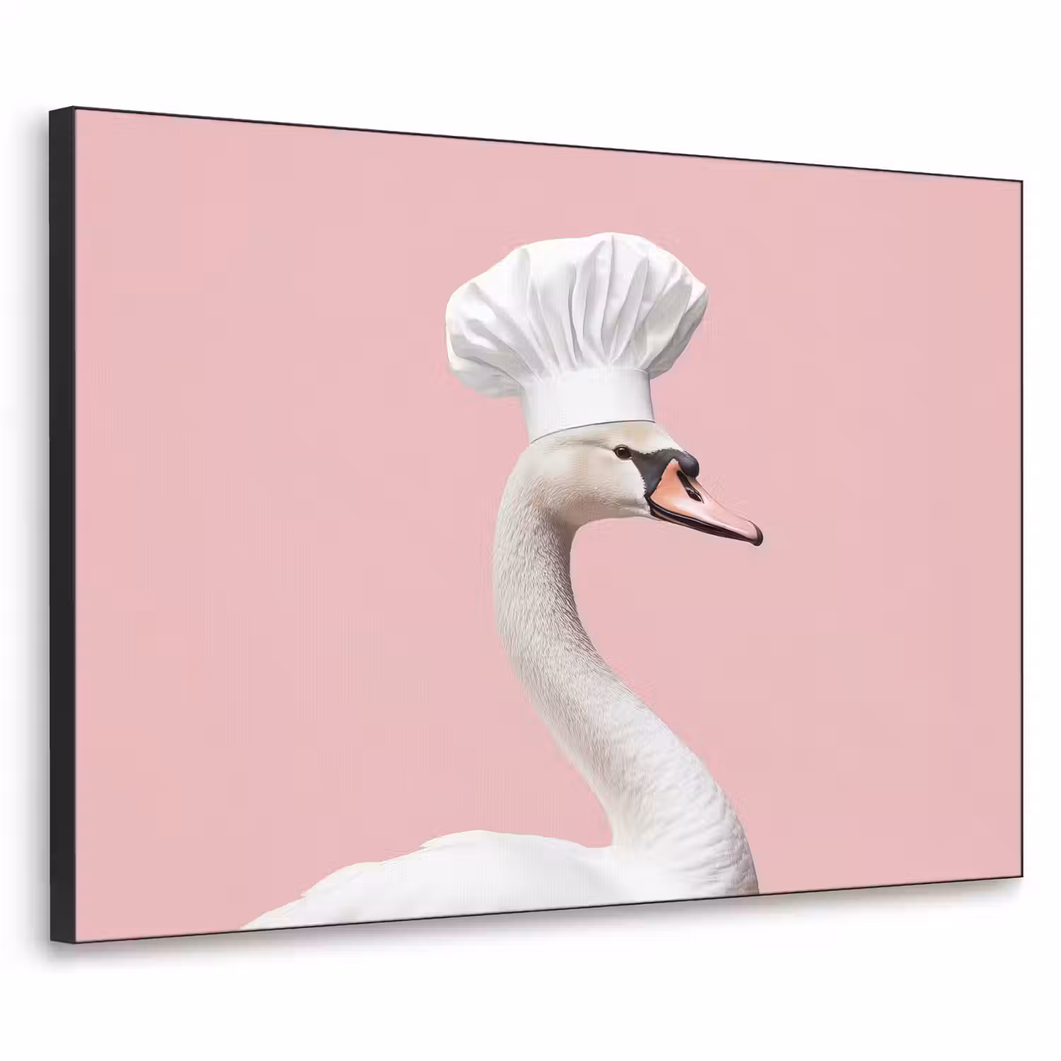 Zwaan - Koksmuts - Mooi - Klassiek Textielframe - compleet frame klein -3d