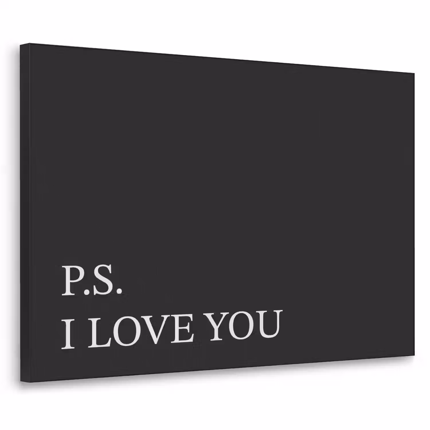 Zwart - Minimalistisch - Valentijn Textielframe - compleet frame klein -3d