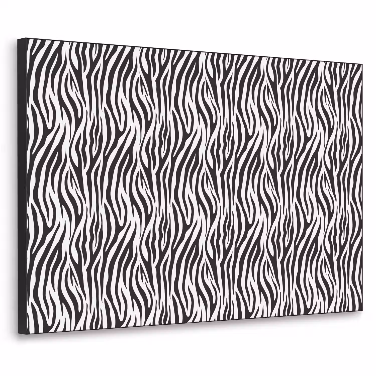 Zwart - Wit - Zebra - Patroon Textielframe - compleet frame klein 947 -3d