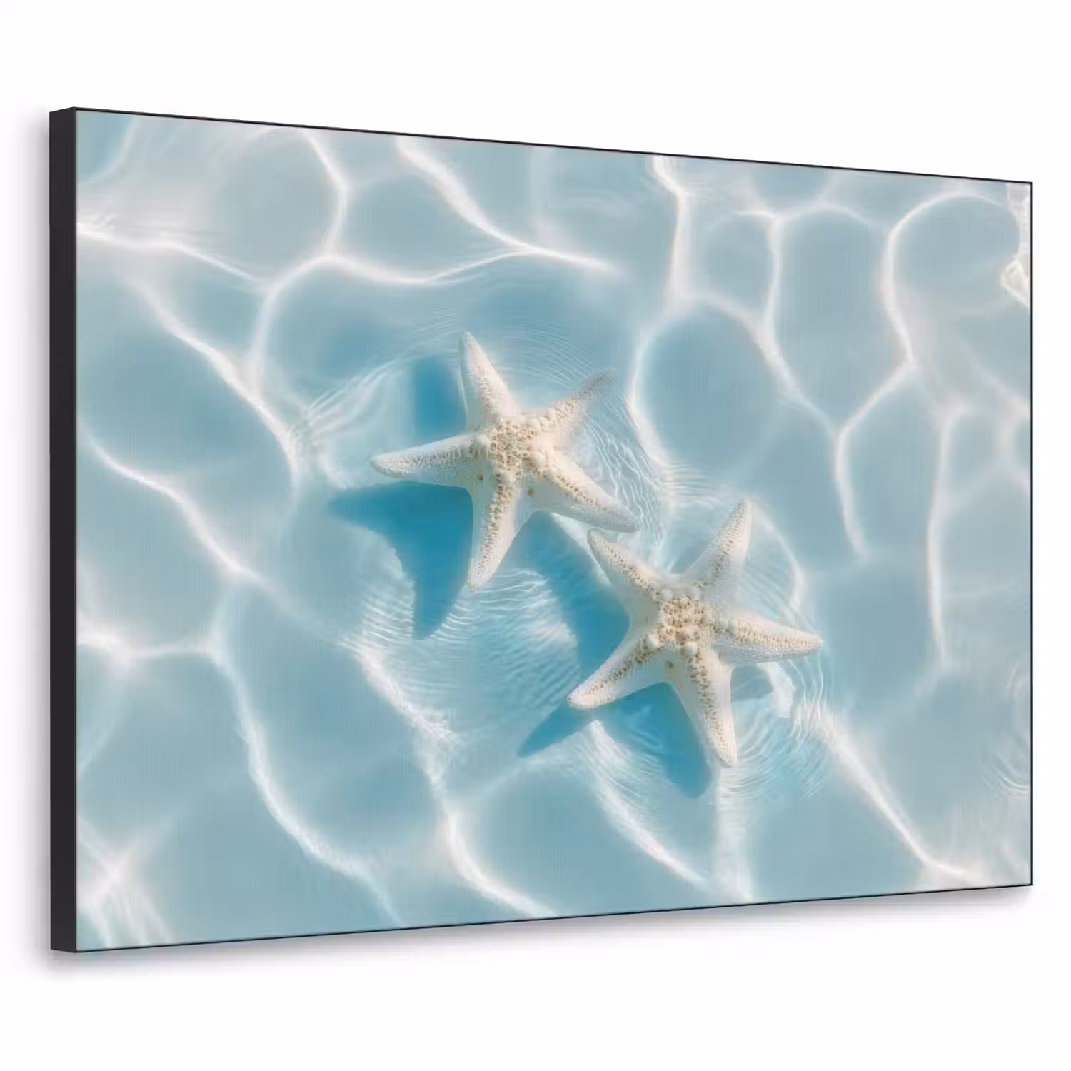 Zeesterren - Golvend water - Rustgevend Textielframe - compleet frame klein -3d