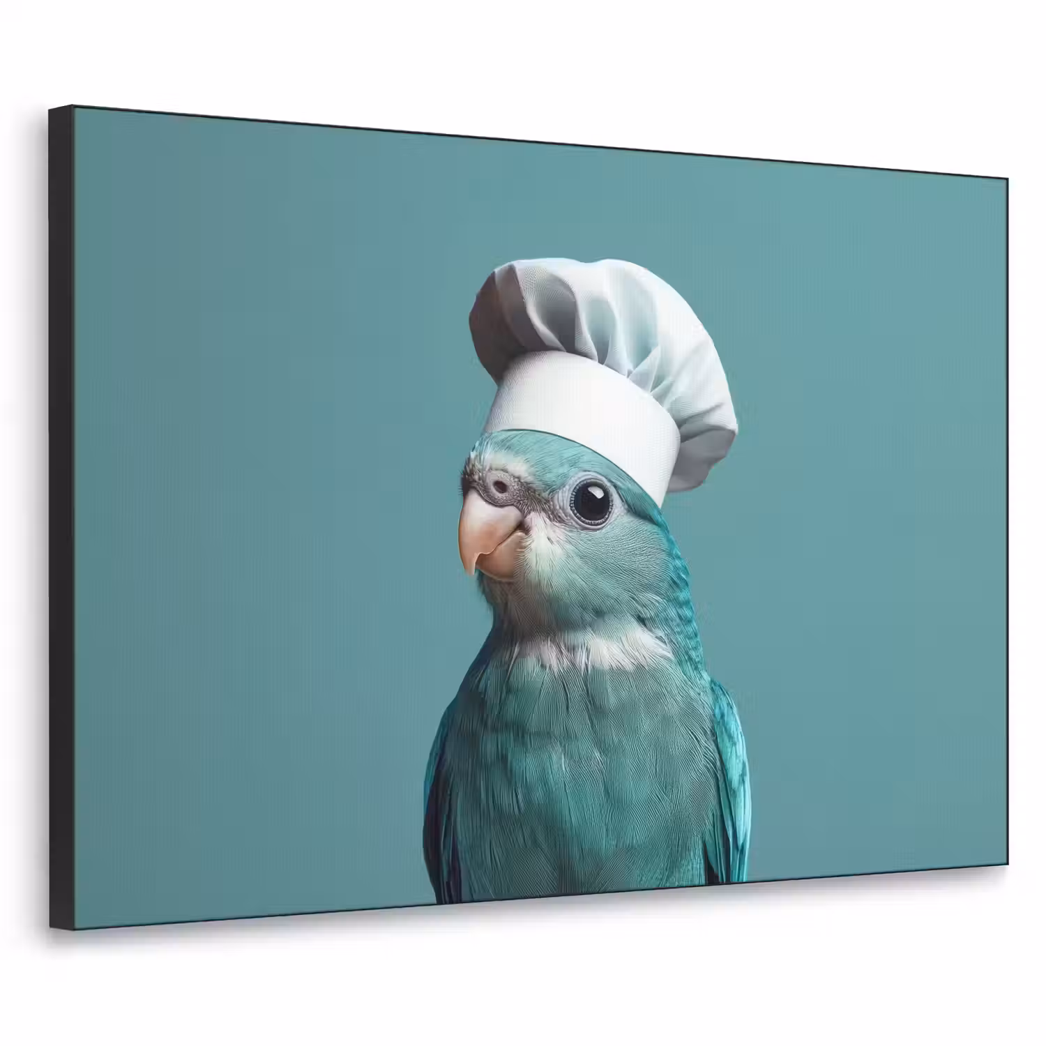 Parkiet - Vogel - Koksmuts - Cute Textielframe - compleet frame klein -3d