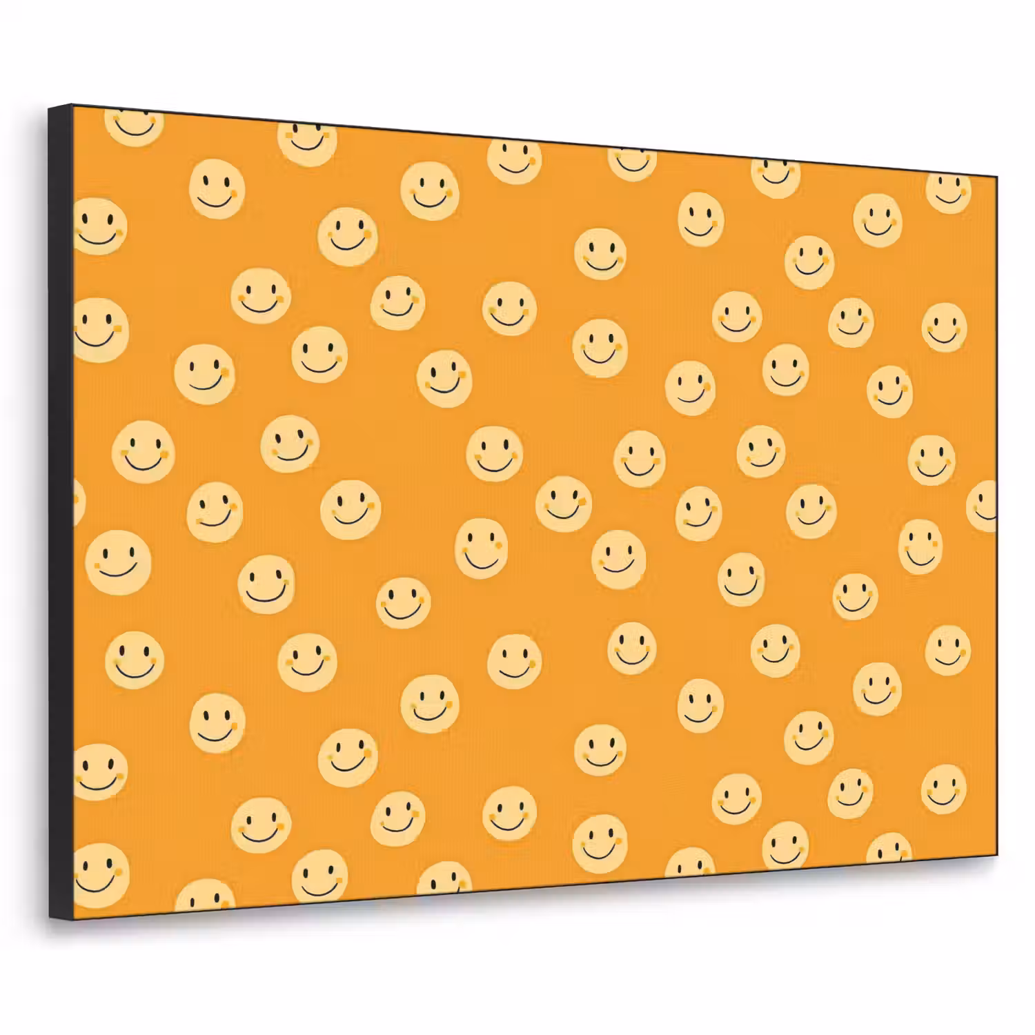 Smileys - Retro - Heel Textielframe zwart klein 947 -3d