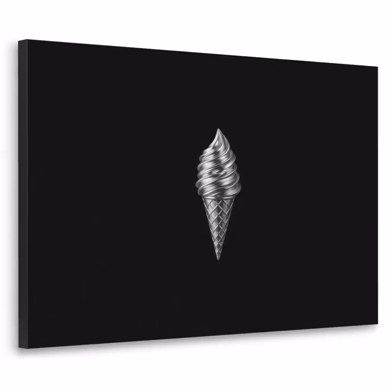 Softijs - Realistisch - Futuristisch Textielframe - compleet frame klein -3d