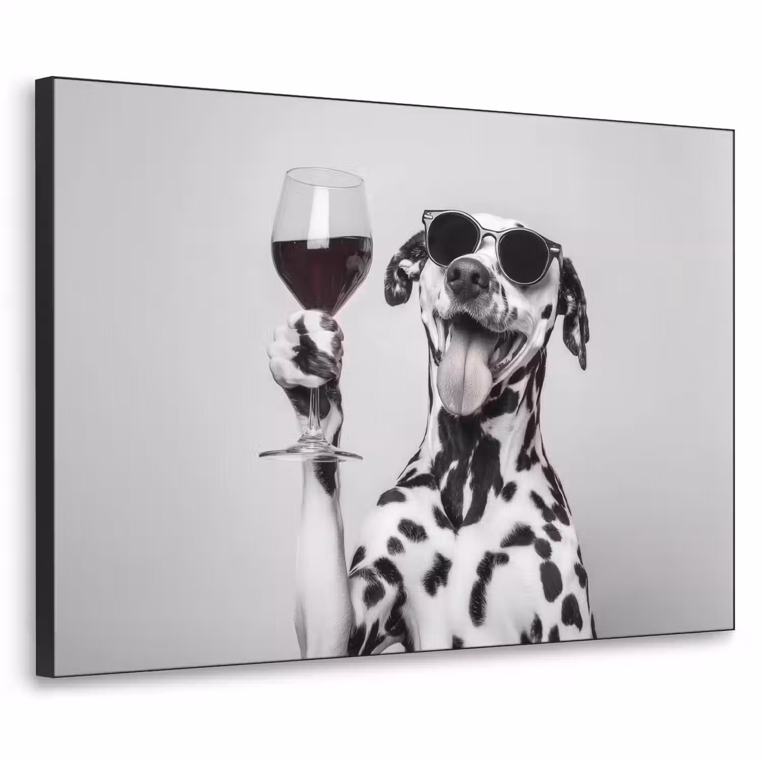 Zonnebril - Dalmatiër - Wijnglas - Tong Textielframe - compleet frame klein -3d