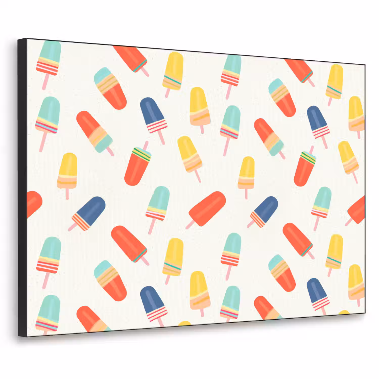 IJsjes - Speels - Kleurrijk Textielframe zwart klein 947 -3d