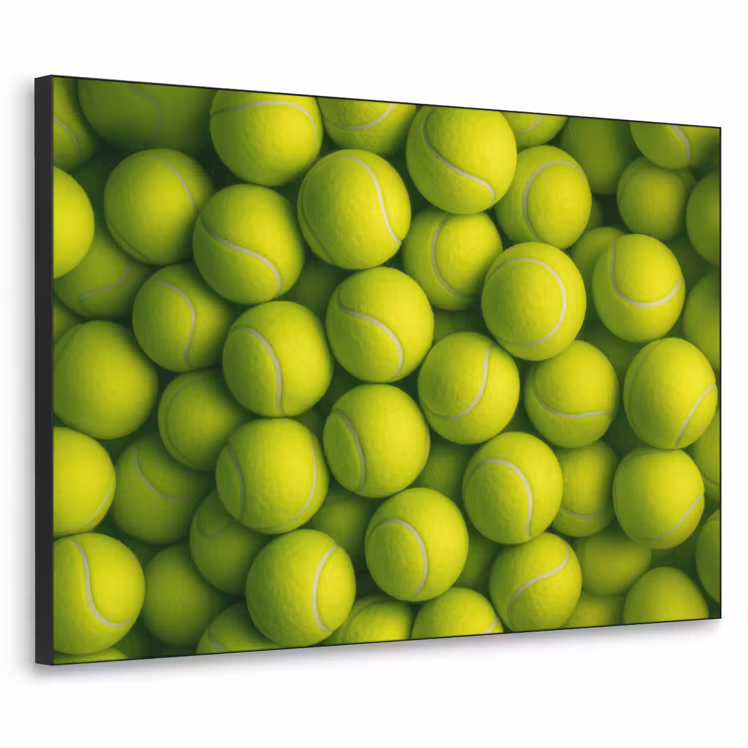 Tennisballen - Bal - Geel Textielframe - compleet frame klein -3d