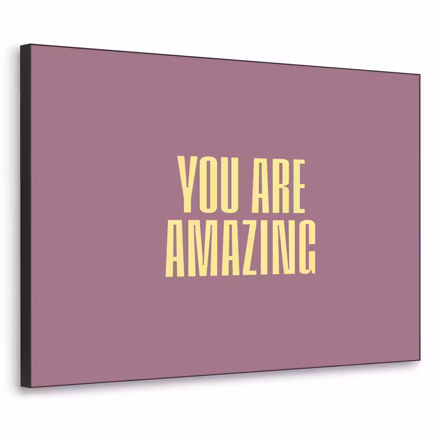 Tekst - Paars - Amazing Textielframe zwart klein -3d