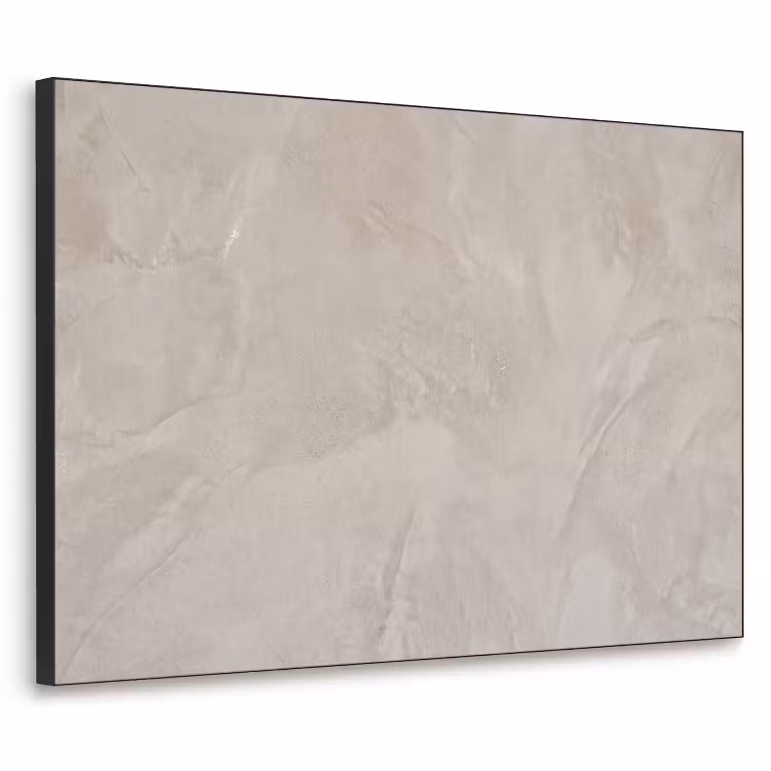 Textuur - Wand - Modern - Beige - Abstract Textielframe zwart klein -3d