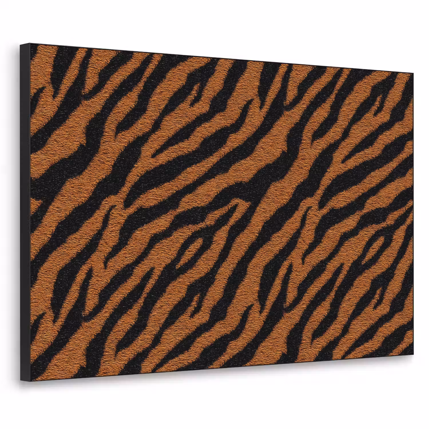 Tijger - Zwart - Vacht Textielframe zwart klein 947 -3d