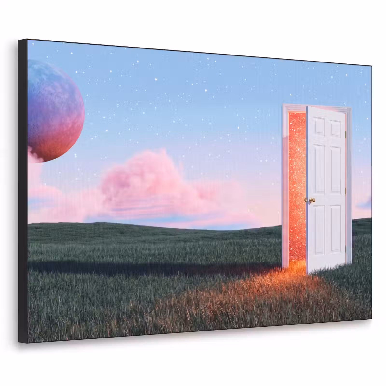 Art Frame - Tür – Fantasie – Raum - Deur - Fantasie - Ruimte Textielframe zwart klein