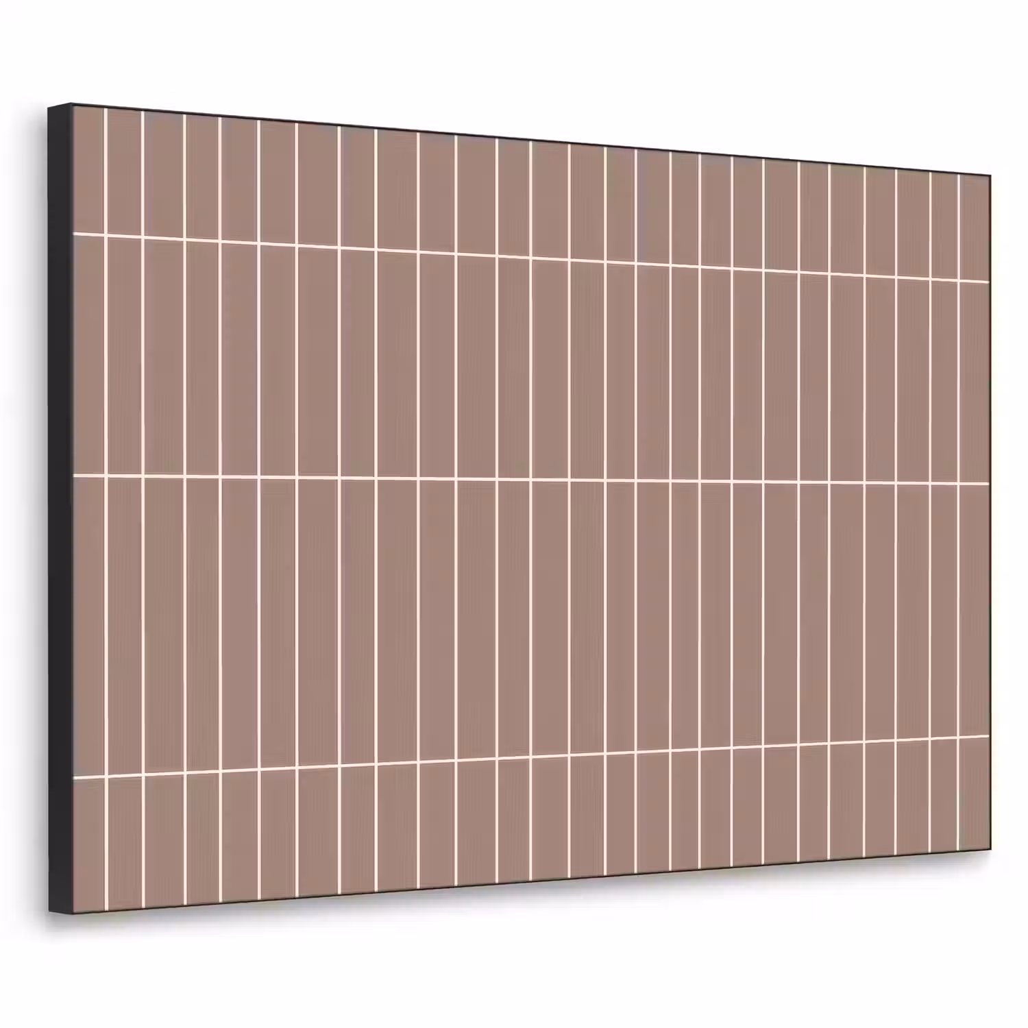 Verticaal - Wandtegel - Terracotta Textielframe zwart klein 947 -3d