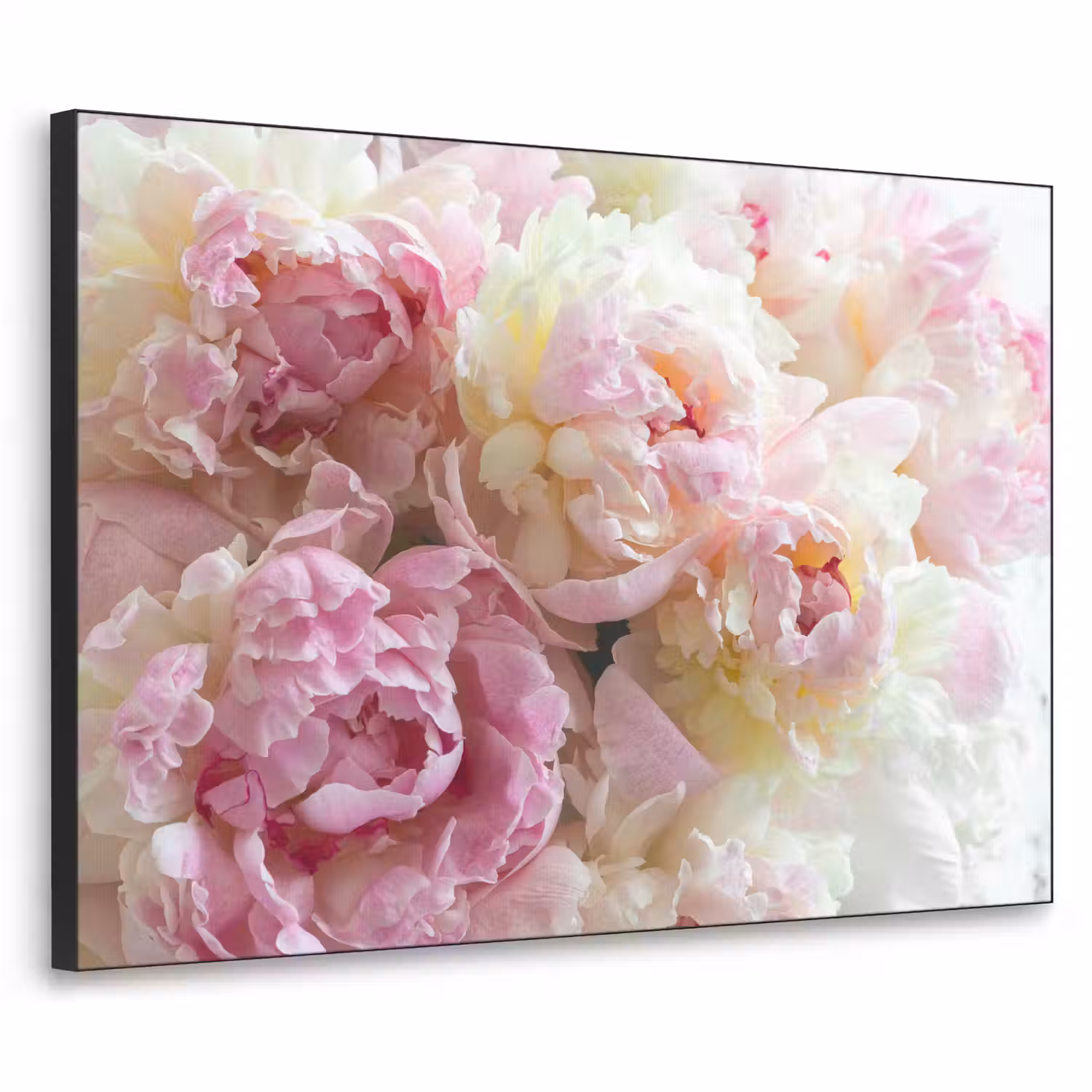Vintage - Bloemen - Rozen - Natuur Textielframe zwart klein -3d