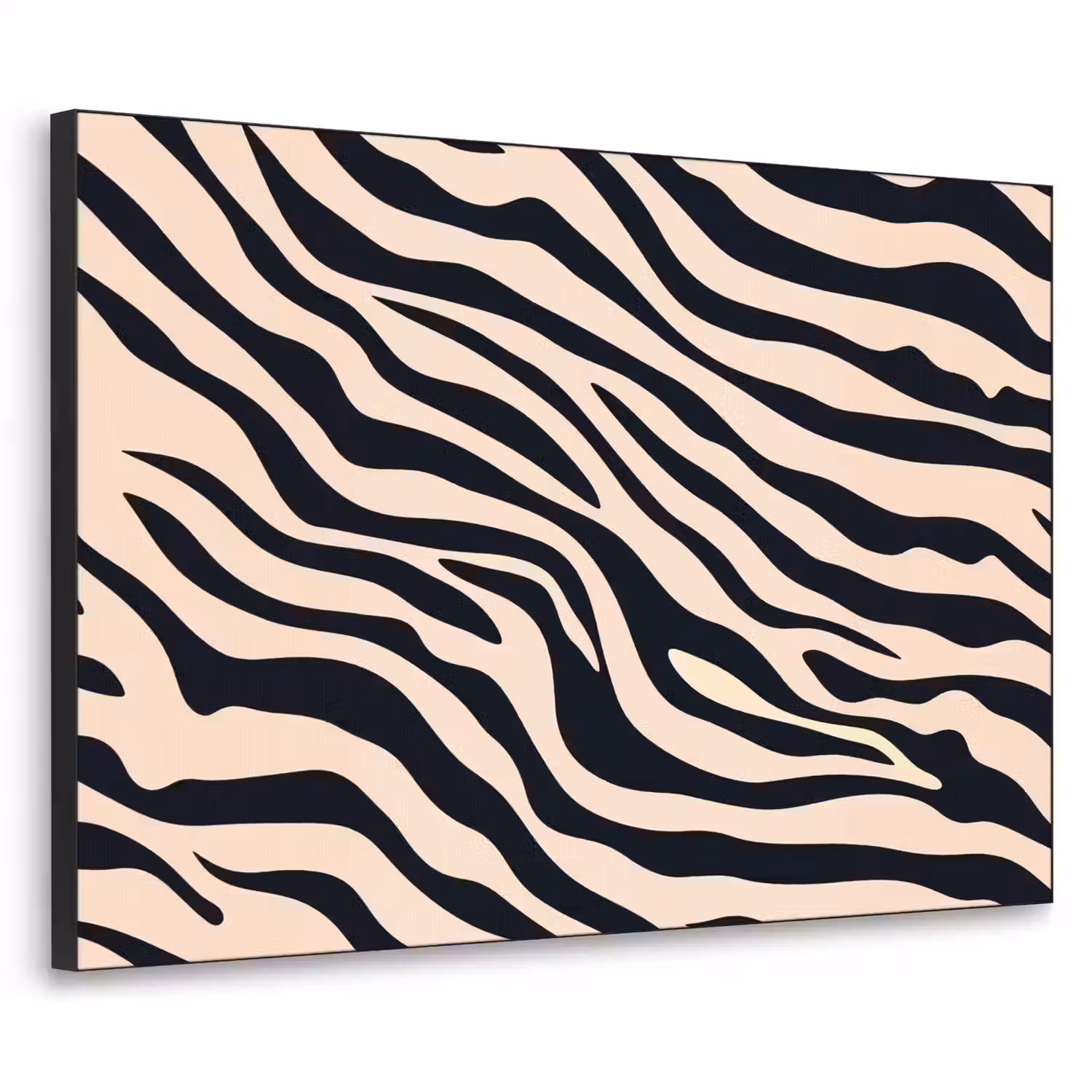 Zebraprint - Dynamisch - Roze Textielframe - compleet frame klein -3d