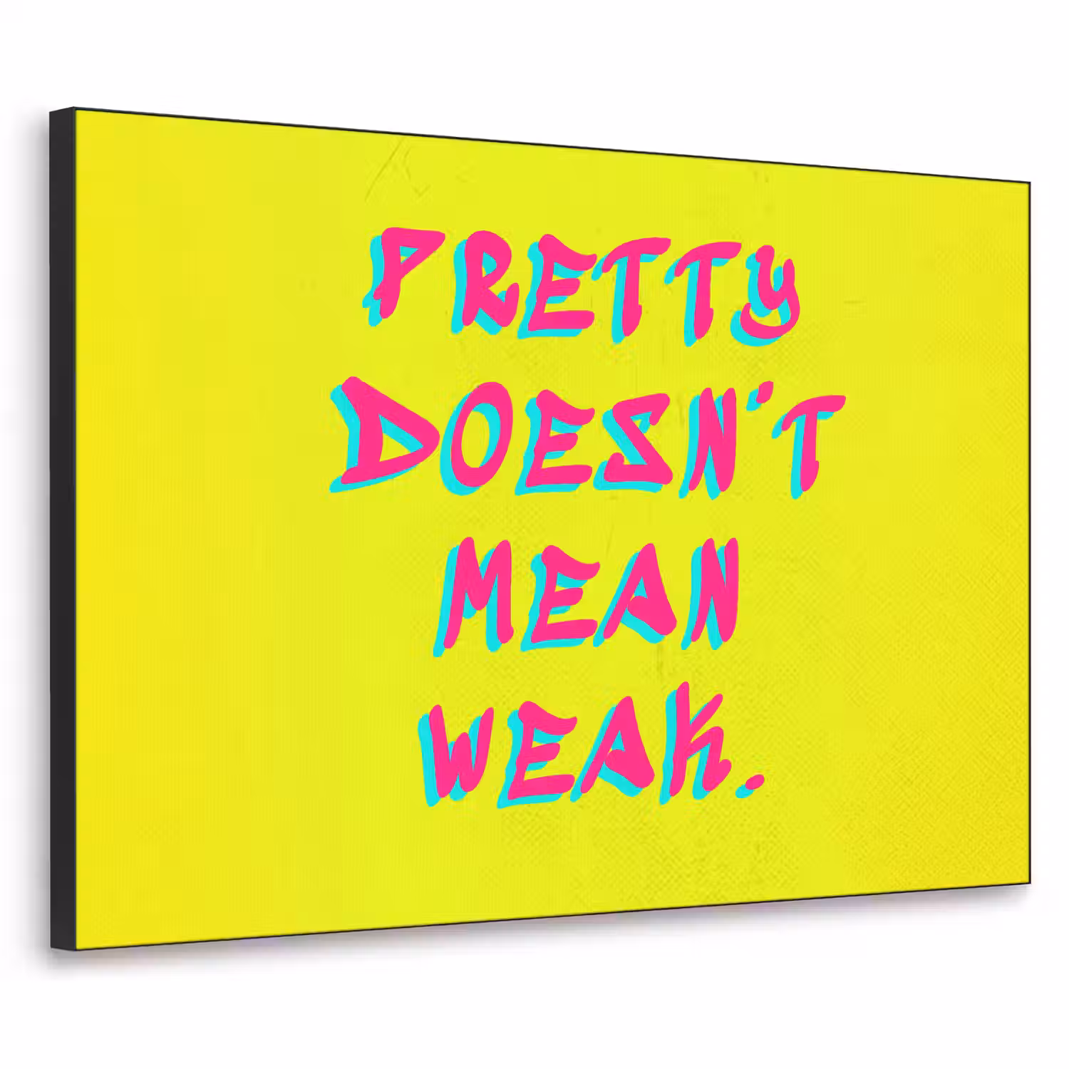 Quote - Minimalistisch - Kleurrijk Textielframe - compleet frame klein -3d