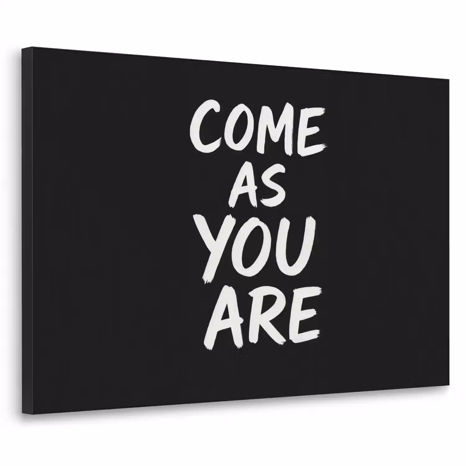 Quote - Zwart - Simpel Textielframe - compleet frame klein -3d