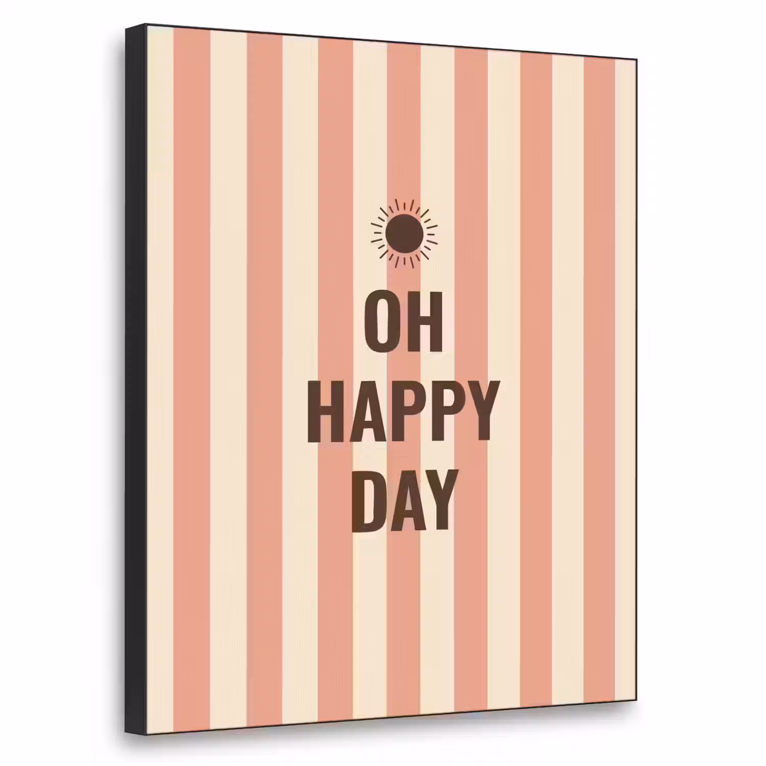 Quote - Zomer - Strepen Textielframe - compleet frame klein -3d